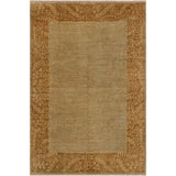 Boho Chic Hand-Knotted Lt. Green/Brown Wool Rug (8'11 x 11'10) - 9' x 12'
