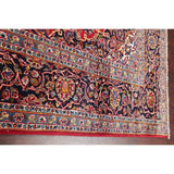 Hand Knotted Kashan Traditional Oriental Medallion Persian Area Rug - 11'4" X 8'8"