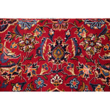 Hand Knotted Kashan Traditional Oriental Medallion Persian Area Rug - 11'4" X 8'8"