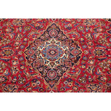 Hand Knotted Kashan Traditional Oriental Medallion Persian Area Rug - 11'4" X 8'8"
