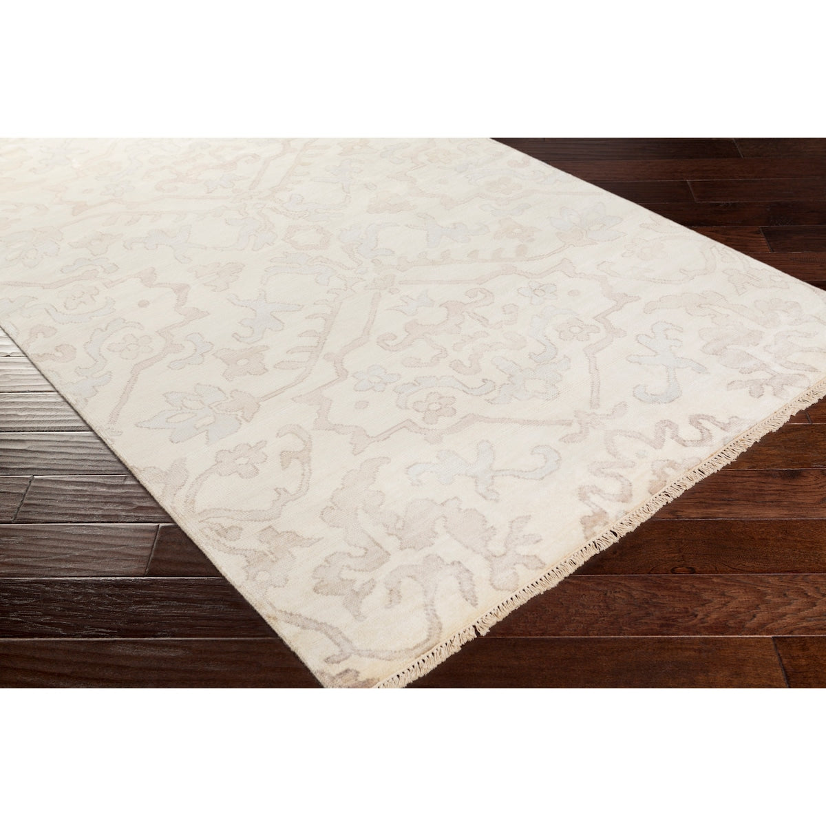 Hand-Knotted Keswick Floral New Zealand Wool Area Rug
