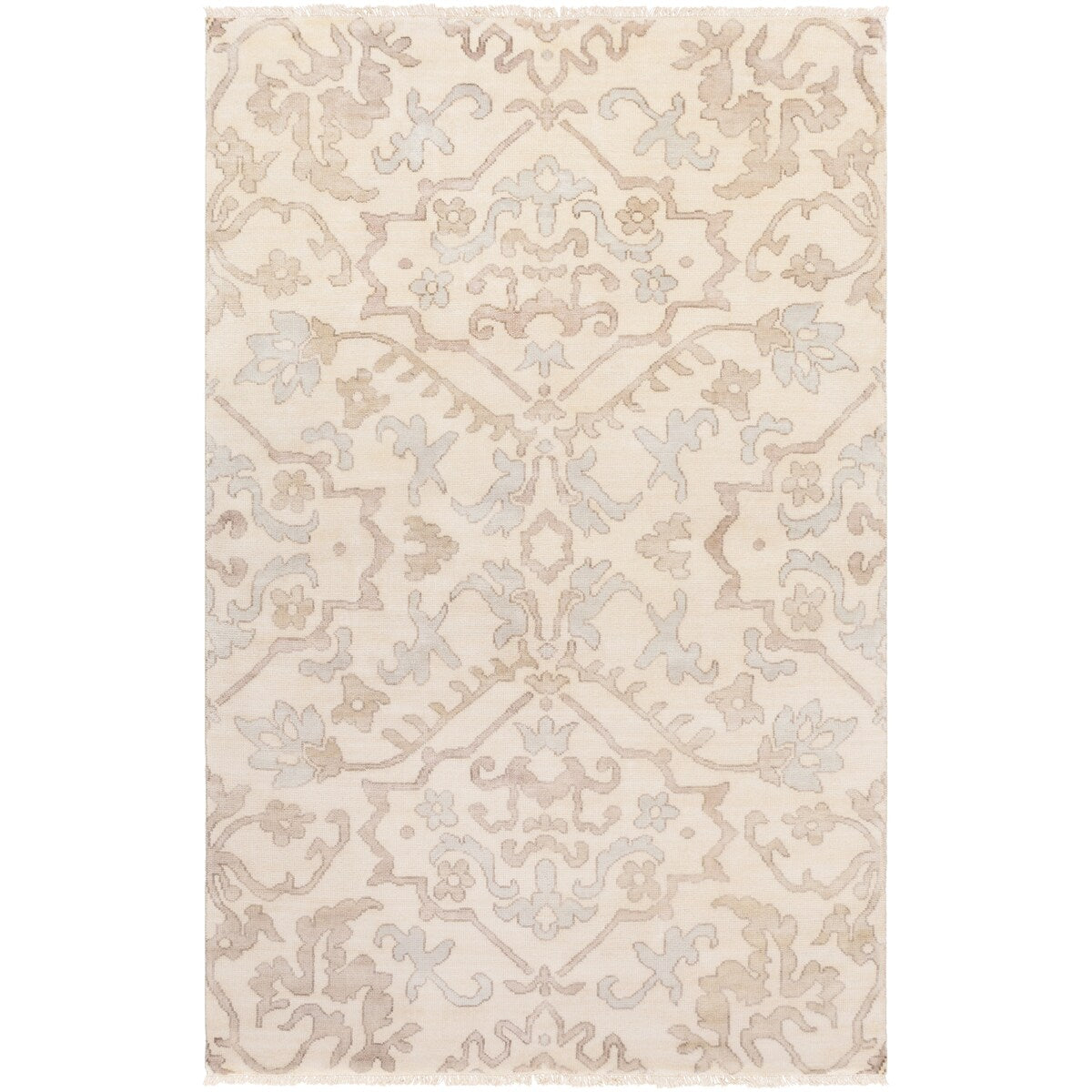 Hand-Knotted Keswick Floral New Zealand Wool Area Rug