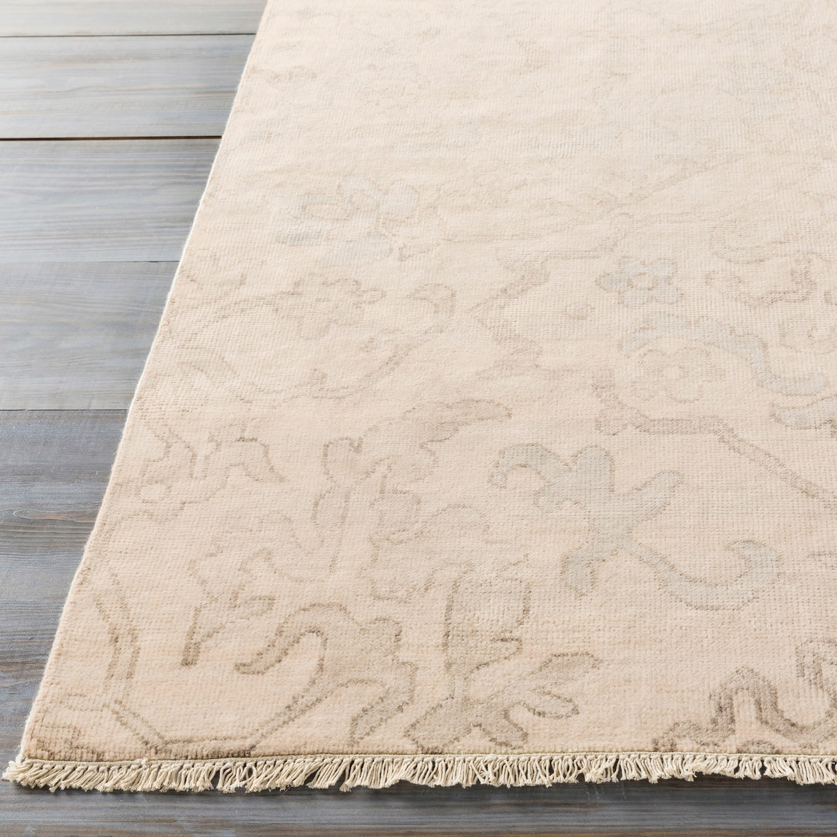 Hand-Knotted Keswick Floral New Zealand Wool Area Rug