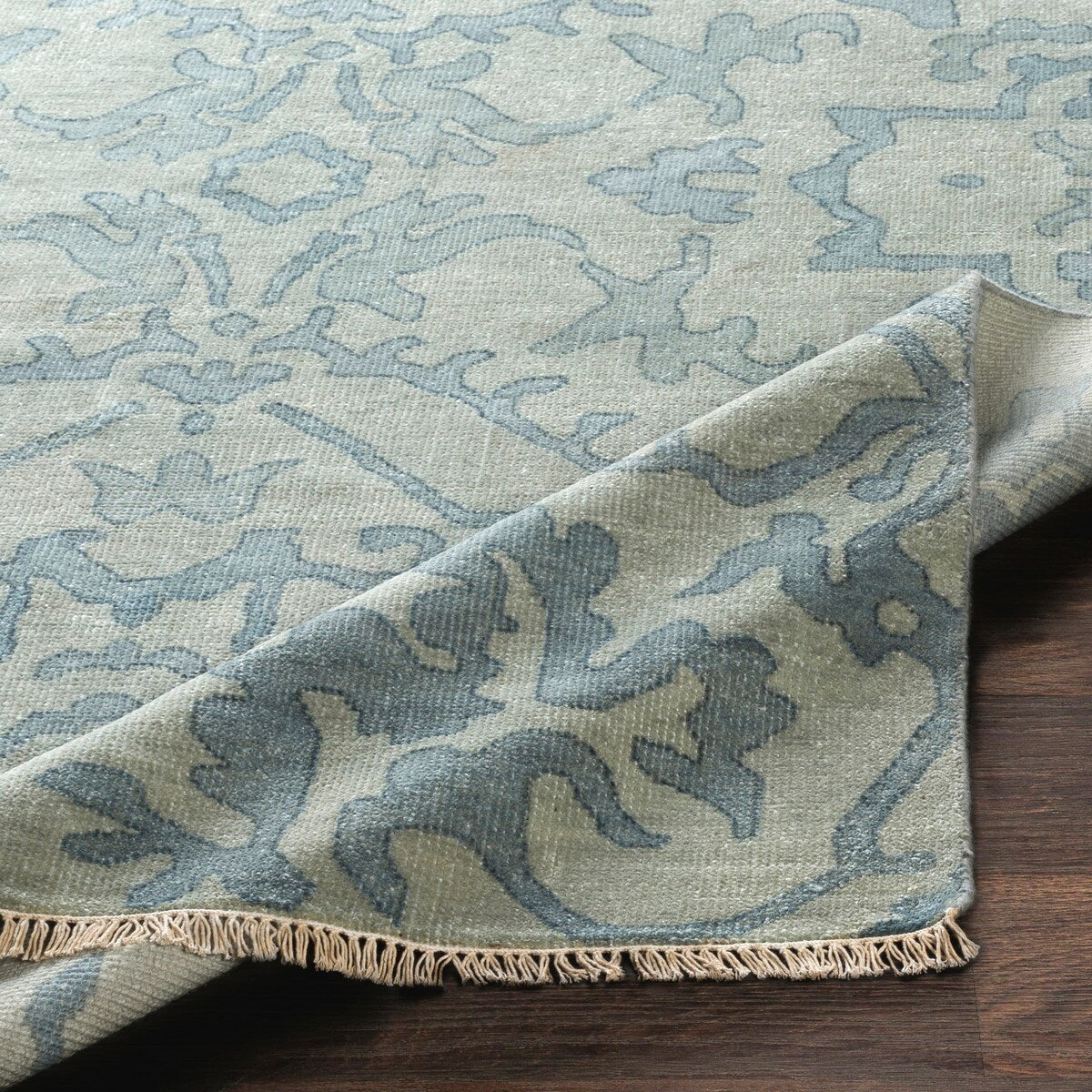 Hand-Knotted Keswick Floral New Zealand Wool Area Rug