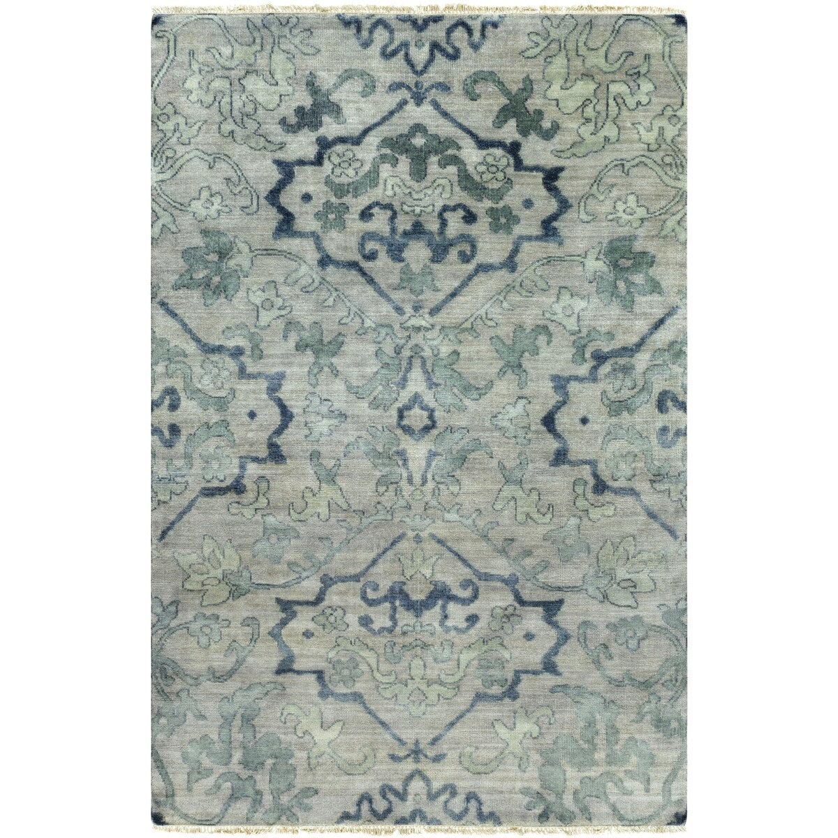 Hand-Knotted Keswick Floral New Zealand Wool Area Rug