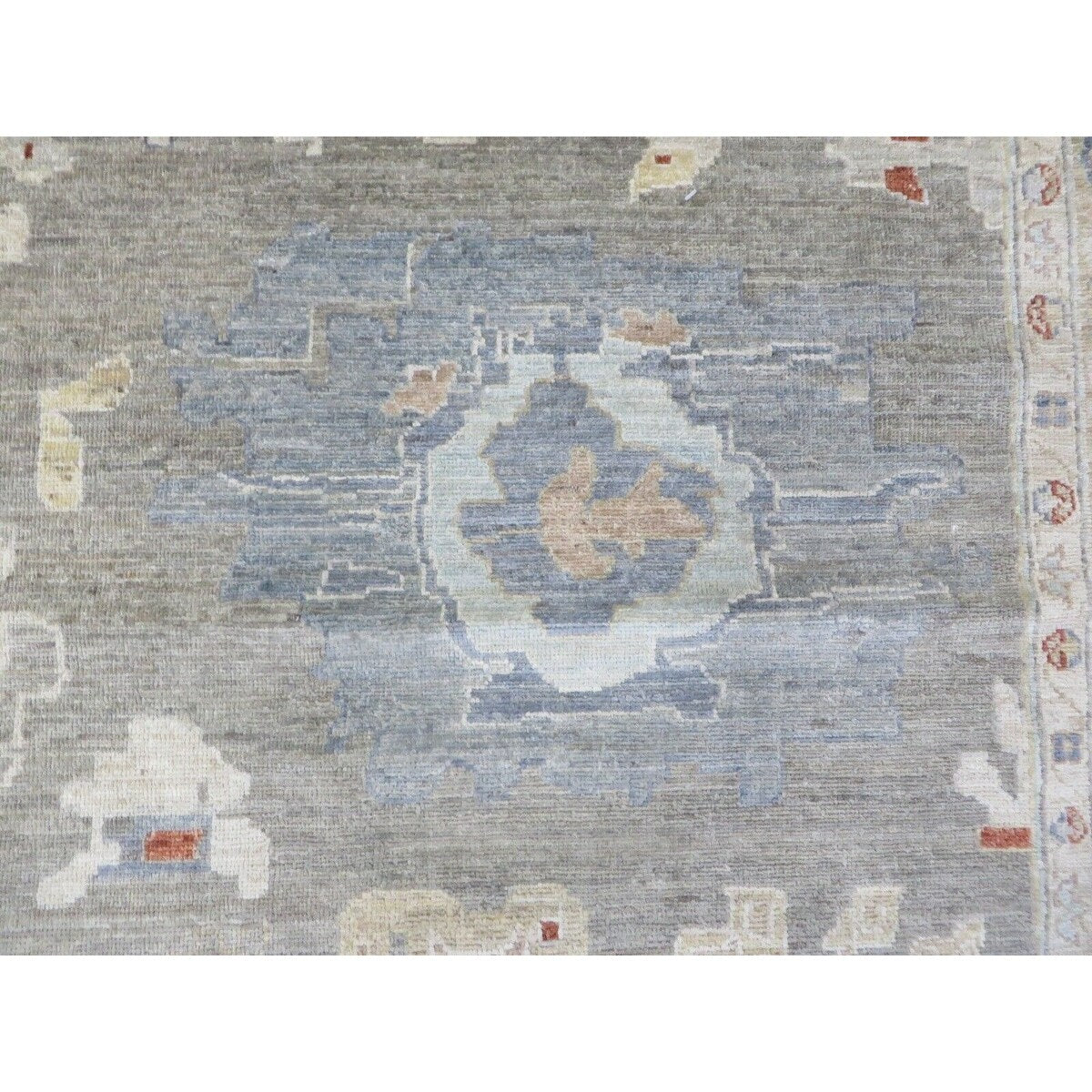 Hand Knotted Light Brown Peshawar with Wool Oriental Rug (11'11" x 17'10") - 11'11" x 17'10"
