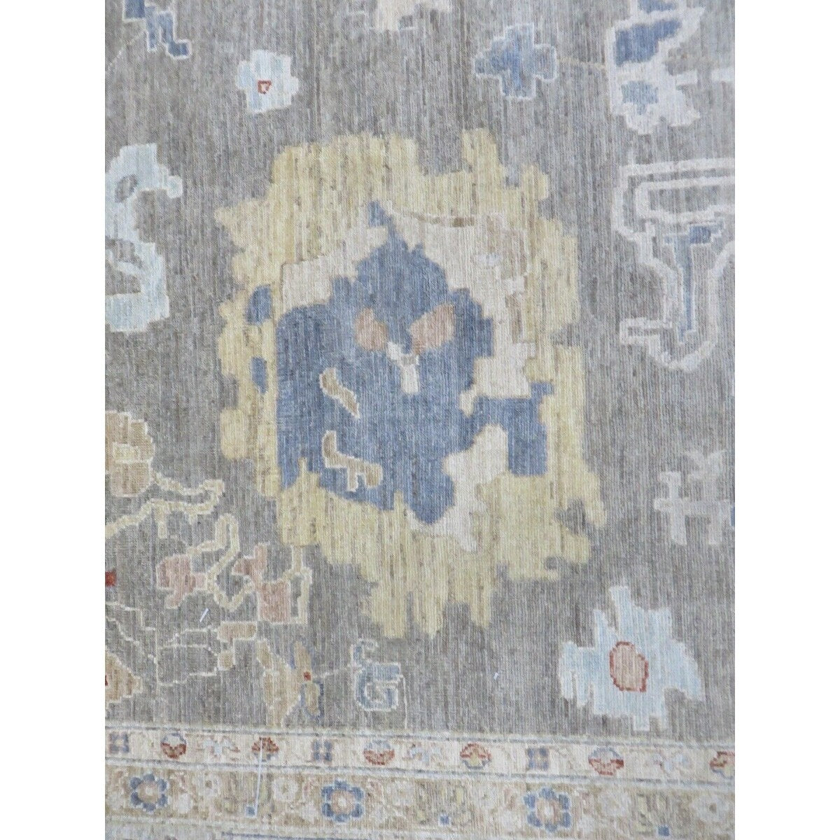 Hand Knotted Light Brown Peshawar with Wool Oriental Rug (11'11" x 17'10") - 11'11" x 17'10"