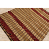 Hand Knotted Light Gold Flatweave Kilim Wool Traditional Area Rug - 5' 7'' x 7' 10''