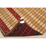 Hand Knotted Light Gold Flatweave Kilim Wool Traditional Area Rug - 5' 7'' x 7' 10''