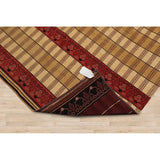 Hand Knotted Light Gold Flatweave Kilim Wool Traditional Area Rug - 5' 7'' x 7' 10''