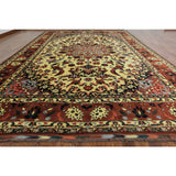 Hand-knotted Oriental Baluch Ivory Wool On Wool Rug (12' 5 x 16' 3)