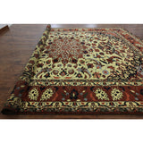 Hand-knotted Oriental Baluch Ivory Wool On Wool Rug (12' 5 x 16' 3)