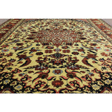 Hand-knotted Oriental Baluch Ivory Wool On Wool Rug (12' 5 x 16' 3)