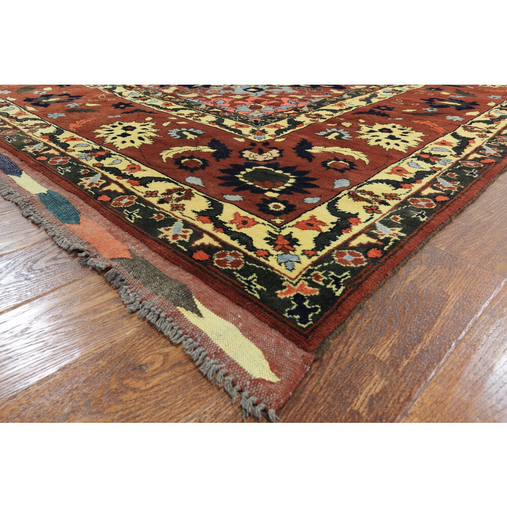 Hand-knotted Oriental Baluch Ivory Wool On Wool Rug (12' 5 x 16' 3)