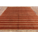 Hand-Knotted Oriental Gabbeh Brown Wool Rug (8' 2 X 8' 3)