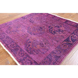 Kaitag Purple Oriental Hand-knotted Wool Rug (6'4 x 6'5)