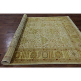 Hand-Knotted Oriental Peshawar Ivory/ Yellow Wool Rug (6'3 x 8'10)