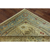 Hand-Knotted Oriental Peshawar Ivory Wool Rug (9' X 12')