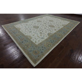 Hand-knotted Oriental Peshawar Ivory Wool Rug (9' 2 x 12' 2)