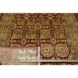 Oriental Peshawar Red/Green/Gold Hand-knotted Wool Rug (5' 1 X 8' 1)