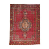 Hand-knotted Overdyed Persian Tabriz Wool Oriental Rug (9'3 x 12'4)