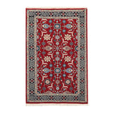 Hand Knotted Pak Persian Red Persian Traditional Oriental Area Rug - 2' 9'' x 4' 6''