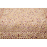 Hand Knotted Persian Tan,Ivory Persian Wool Oriental Area Rug (8x10) - 8' 1'' x 10' 3''