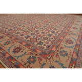 Hand-Knotted Romanian Ivory,Beige Oriental Area Rug Wool Traditional Persian Oriental Area Rug (10x14) - 10'3" x 13'11"