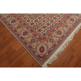 Hand-Knotted Romanian Ivory,Beige Oriental Area Rug Wool Traditional Persian Oriental Area Rug (10x14) - 10'3" x 13'11"
