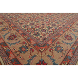 Hand-Knotted Romanian Ivory,Beige Oriental Area Rug Wool Traditional Persian Oriental Area Rug (10x14) - 10'3" x 13'11"