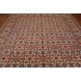 Hand-Knotted Romanian Ivory,Beige Oriental Area Rug Wool Traditional Persian Oriental Area Rug (10x14) - 10'3" x 13'11"