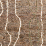 Hand-Knotted Ross Abstract Pattern Hemp Area Rug