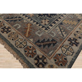Hand Knotted Slate,Taupe Oushak Wool Arts & Crafts Oriental Area Rug - 7' 11'' x 10'