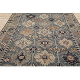 Hand Knotted Slate,Taupe Oushak Wool Arts & Crafts Oriental Area Rug - 7' 11'' x 10'