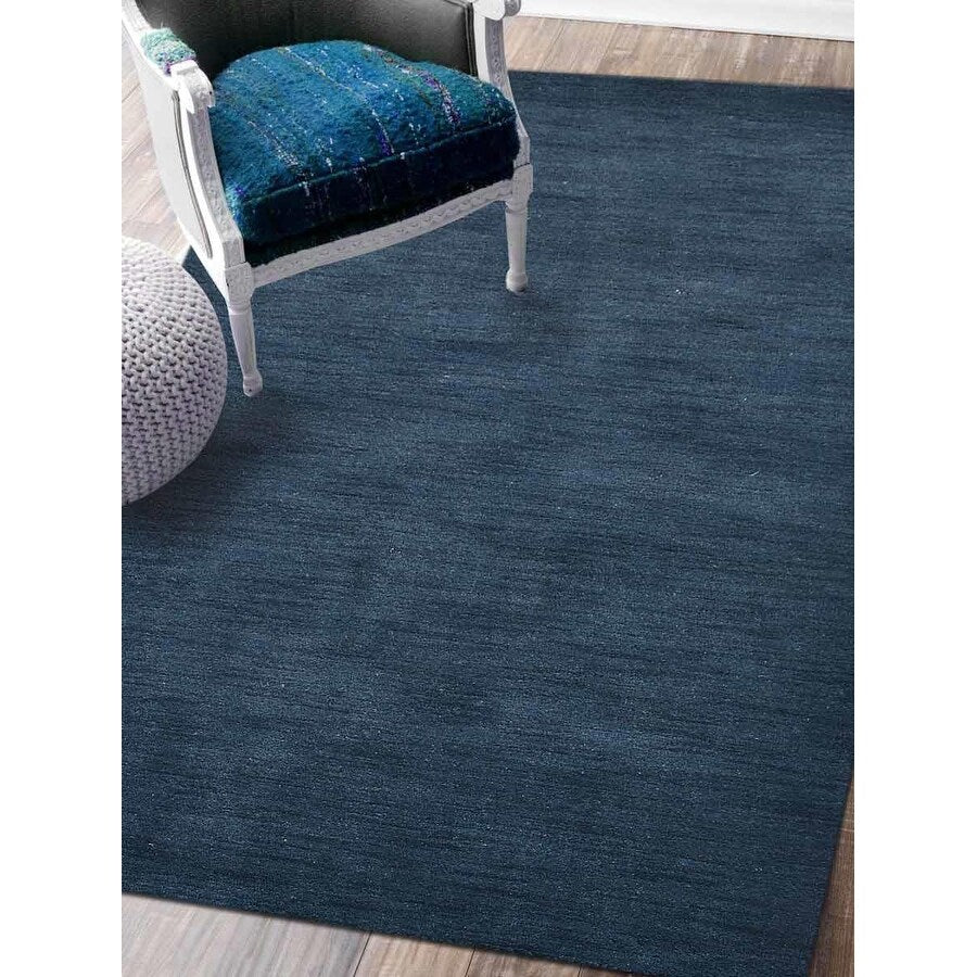 Hand Knotted Solid Color Gabbeh Carpet Indian Modern Oriental Area Rug