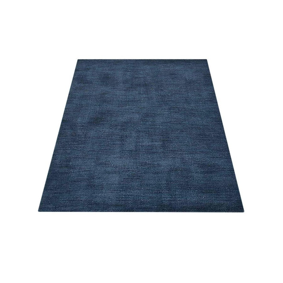 Hand Knotted Solid Color Gabbeh Carpet Indian Modern Oriental Area Rug