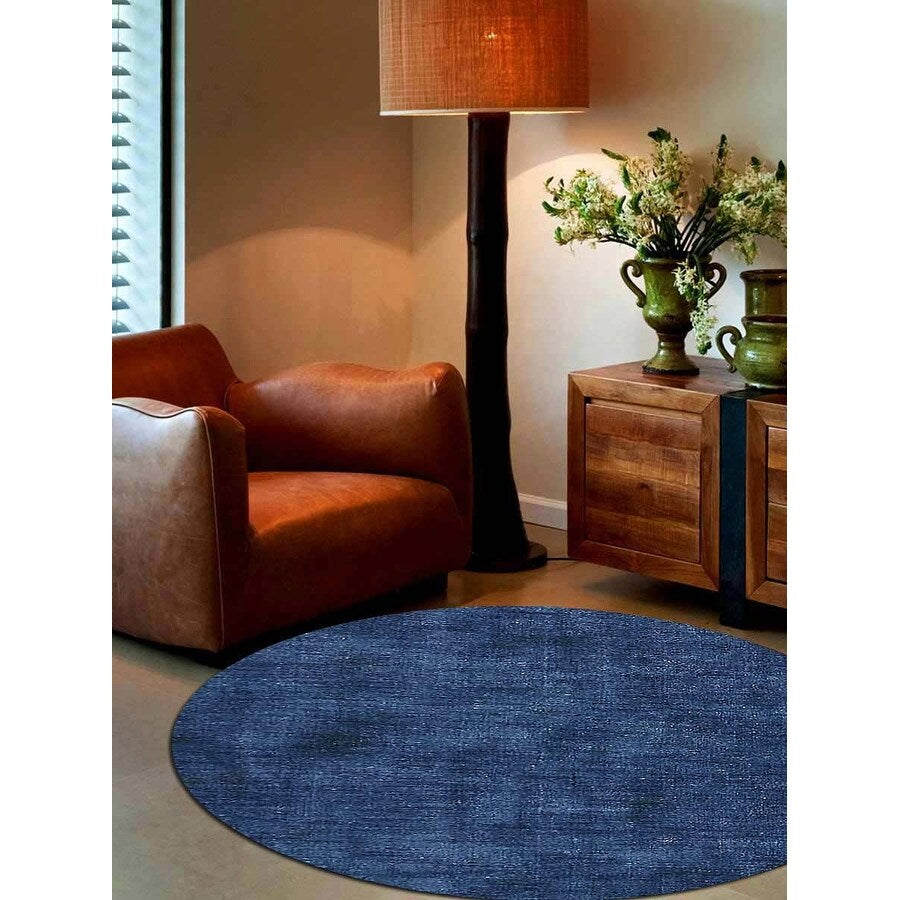 Hand Knotted Solid Color Gabbeh Carpet Indian Modern Oriental Area Rug