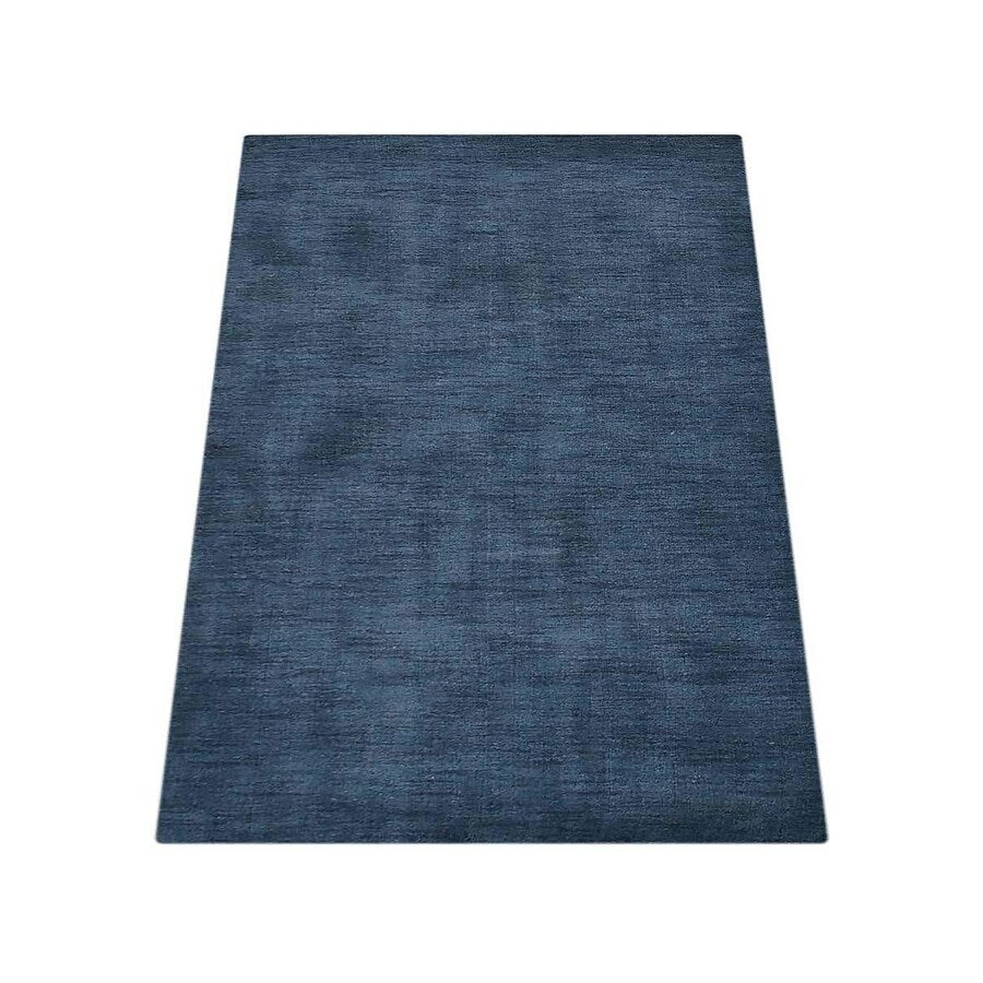 Hand Knotted Solid Color Gabbeh Carpet Indian Modern Oriental Area Rug