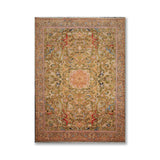 Hand Knotted Superfine 200 KPSI Pistacchio,Rose Oriental Area Rug Wool Traditional Oriental Area Rug (10x14) - 9'9" x 13'9"