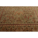 Hand Knotted Tan,Brown Wool Persian Oriental Area Rug (8x10) - 07' 11'' x 09' 11''