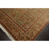 Hand Knotted Tan,Brown Wool Persian Oriental Area Rug (8x10) - 07' 11'' x 09' 11''