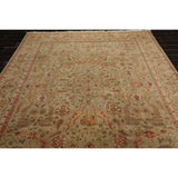 Hand Knotted Tan,Brown Wool Persian Oriental Area Rug (8x10) - 07' 11'' x 09' 11''