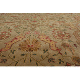 Hand Knotted Tan,Brown Wool Persian Oriental Area Rug (8x10) - 07' 11'' x 09' 11''