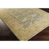Hand-Knotted Tyrone Floral New Zealand Wool Area Rug - 2' x 3'
