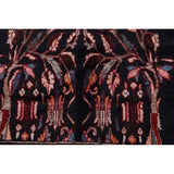 Hand Knotted Vintage Malayer Hamedan Persian Floral Rug - 8'8" x 3'6" runner