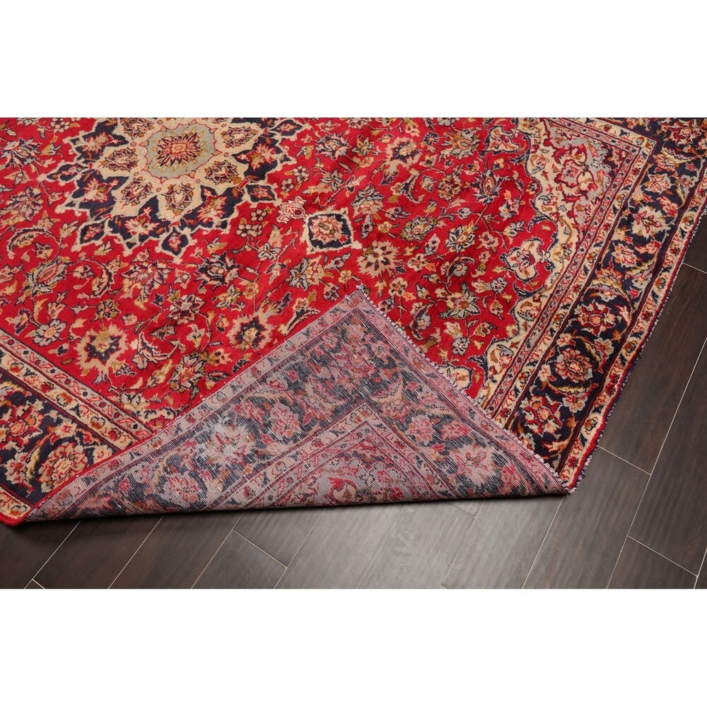 Hand Knotted Vintage Persian Oriental Area Rug (6'9"x10') - 6'9" x 10'