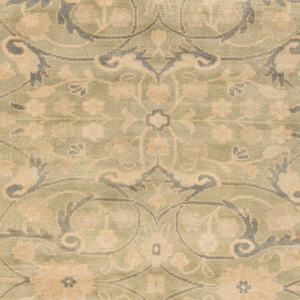 Hand-Knotted Wesley Floral New Zealand Wool Area Rug - 2'6" x 8' Runner