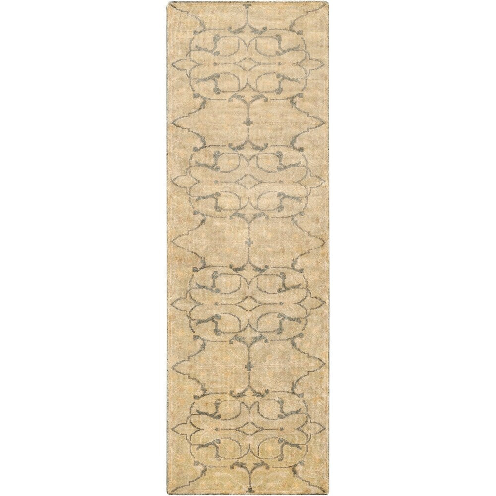 Hand-Knotted Wesley Floral New Zealand Wool Area Rug - 2'6" x 8' Runner