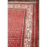 Hand Knotted Wool Botemir Classical Traditional Persian Rug Geometric - 13'8" x 3'4" runner
