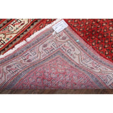 Hand Knotted Wool Botemir Classical Traditional Persian Rug Geometric - 13'8" x 3'4" runner